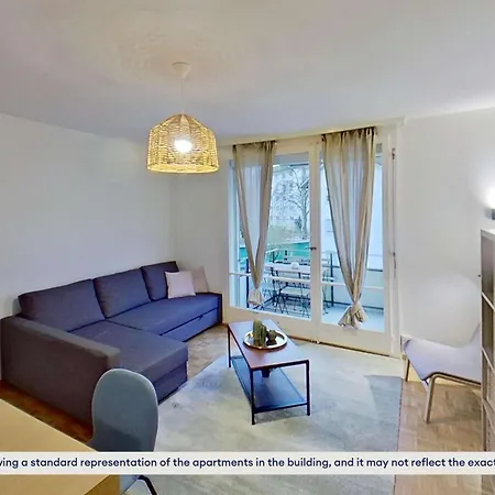 Basic 2br With Sofa Bed In Seebach * Zurich